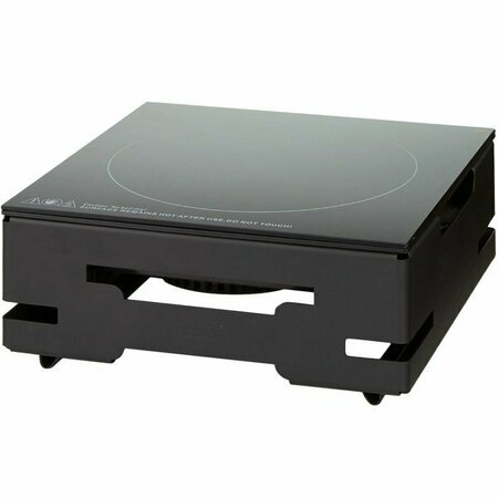 ROSSETO SM337 Multi-Chef Black Single Countertop Induction Heater - 120V 650W 640SM337